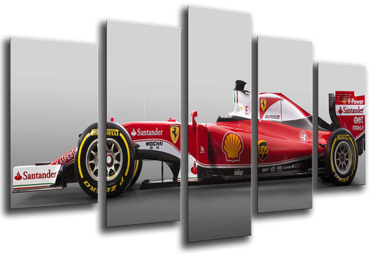 Cuadros Cámara Poster photo voiture Formule 1, Ferrari F1, Sebastian Vettel Taille totale : 165 x 62 cm XXL